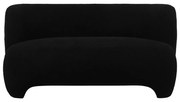 Czarna sofa z materiału bouclé 142 cm Ardor – Leitmotiv