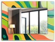 Lustro z nadrukiem Abstrakcyjne kolorowe wzory