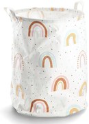 Płócienny kosz z uchwytami, Ø38 x 48 cm