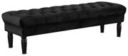 Ławka RINALDO - Czarny welur