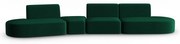 Zielona aksamitna sofa lewostronna 428 cm Paolo – Milo Casa