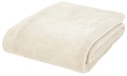 Kremowy koc z mikropluszu 130x170 cm Raschel Velvet – Catherine Lansfield