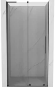 Mexen Velar L drzwi prysznicowe rozsuwane 90 cm, transparent, gun gray szczotkowany - 871-090-003-01-66