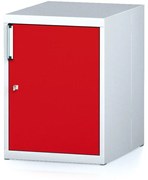 Kontenerek na narzędzia wiszący do stołów MECHANIC, 480 x 600 x 662 mm, czerwone drzwi