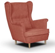 Fotel skandynawski Uszak ELITE Czerwony