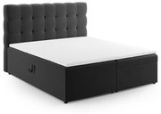 Antracytowe łóżko boxspring ze schowkiem 180x200 cm Bali – Cosmopolitan Design