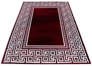 Dywan nowoczesny Parma klasyczny czerwono-kremowy 80 cm x 150 cm