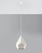 Lampa wisząca PAVLUS ceramiczna biała SOLLUX  LIGHTING