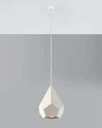 Lampa wisząca PAVLUS ceramiczna biała SOLLUX  LIGHTING