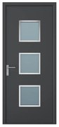 Drzwi zewnętrzne z antracytowego aluminium wys. 218 x szer. 96 cm - lewe - ROSILVA