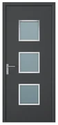 Drzwi zewnętrzne z antracytowego aluminium wys. 218 x szer. 96 cm - lewe - ROSILVA