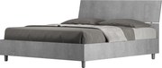 Łóżko bez stelaża 160x190 Nachylony zagłówek Cementu Demas