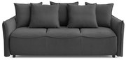 Ciemnoszara rozkładana sofa 226 cm Leon – Bobochic Paris