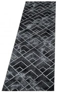 Dywan nowoczesny Naxos mozaika brązowo-szary 80 cm x 250 cm