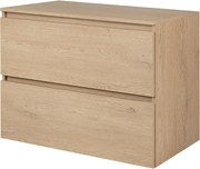 Meble łazienkowe 80 cm + TOP, Kolor: Dąb Jasny, 80 x 60,7 x 46 cm