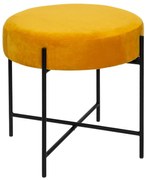 Taboret welurowy ARTY, Ø 47 cm