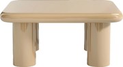 Stolik kawowy z MDF - Lakierowany beż - TAMISDA