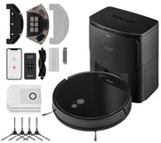Sencor-Robot odkurzający z mopem 2 w 1 16 W/2600 mAh Wi-Fi czarny + pilot zdalnego sterowania