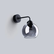 Kinkiety nowoczesny Zelaro, stal - 1 źródło światła 4000K - L.15 x H.26 cm - czarny