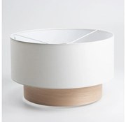 Uniwersalny abażur KERIA, średnica 50 cm, biały/brązowy