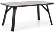 Stół HALIFAX 160x90 beton/czarny HALMAR