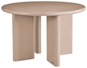 Okrągły stół do jadalni  dla 4 osób z MDF - Brązowy - LUKAVO