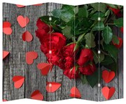 Parawan - Kwiaty róży (210x170 cm)