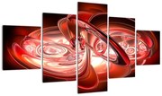 Obraz - czerwone kształty (125x70 cm)