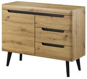 Komoda EBBI 3 110 dąb artisan PIASKI Meble