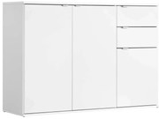 Biała Nowoczesna Komoda Z Drzwiczkami I Szufladami W3-H77