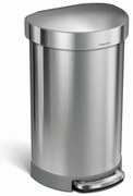 Simplehuman Kosz na śmieci z pedałem 45 l, stalmatowa