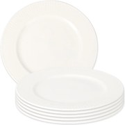 Zestaw 6 porcelanowych talerzyków deserowych Linie 20 cm