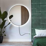 Lustro okrągłe RUBINO ELECTRIC 90 z oświetleniem LED BALTICA DESIGN