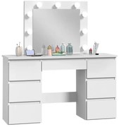 Biała duża toaletka z szufladami M5-R49