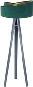 Zielono-antracytowa welurowa lampa stojąca H1-R01