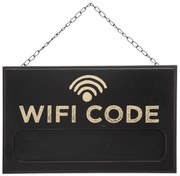 Tablica kredowa czarna WIFI CODE, 35 x 22 cm