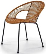 Nowoczesny rattanowy fotel ogrodowy G4-F13