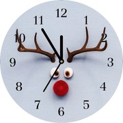 Zegar ścienny Renifer Rudolf Świeta