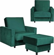 Fotel rozkładany z podnóżkiem Alicja Family Meble