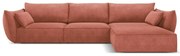 Czerwony narożnik (prawostronny) Vanda – Mazzini Sofas