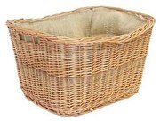 Kosz wiklinowy na drewno z uchwytami 30x45 cm