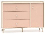 Komoda dziecięca MELLY 05 120 różowa ML MEBLE