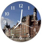 Zegar ścienny okrągły Gdańsk miasto