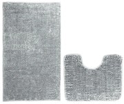 Zestaw 2 szarych dywaników łazienkowych AmeliaHome Bati