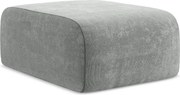 Pufa - z tkaniny szenilowej - szary - LANI