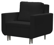 Fotel rozkładany z funkcją spania RED Czarny