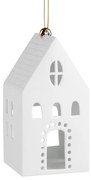 Wiszący świecznik porcelanowy DOMEK kwadratowy - różne rozmiary Wielkość: L