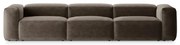 Brązowa sofa 364 cm Bergamo – Cosmopolitan Design
