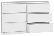 Komoda Malwa duża z szufladami M6/120 BIAŁY