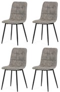 Zestaw krzeseł do jadalni Vintage CT-281 GREY3, 4szt.